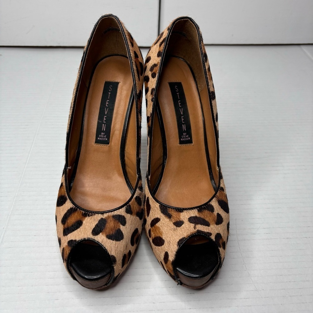 Steven By Steve Madden Leopard Print Calf Hairpee… - image 4